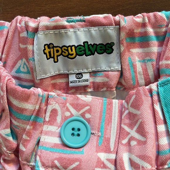 Tipsy Elves Men’s Pink Tribal Shorts size XXL - Picture 8 of 10